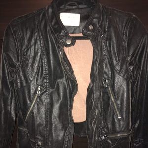 Leather style jacket Free People